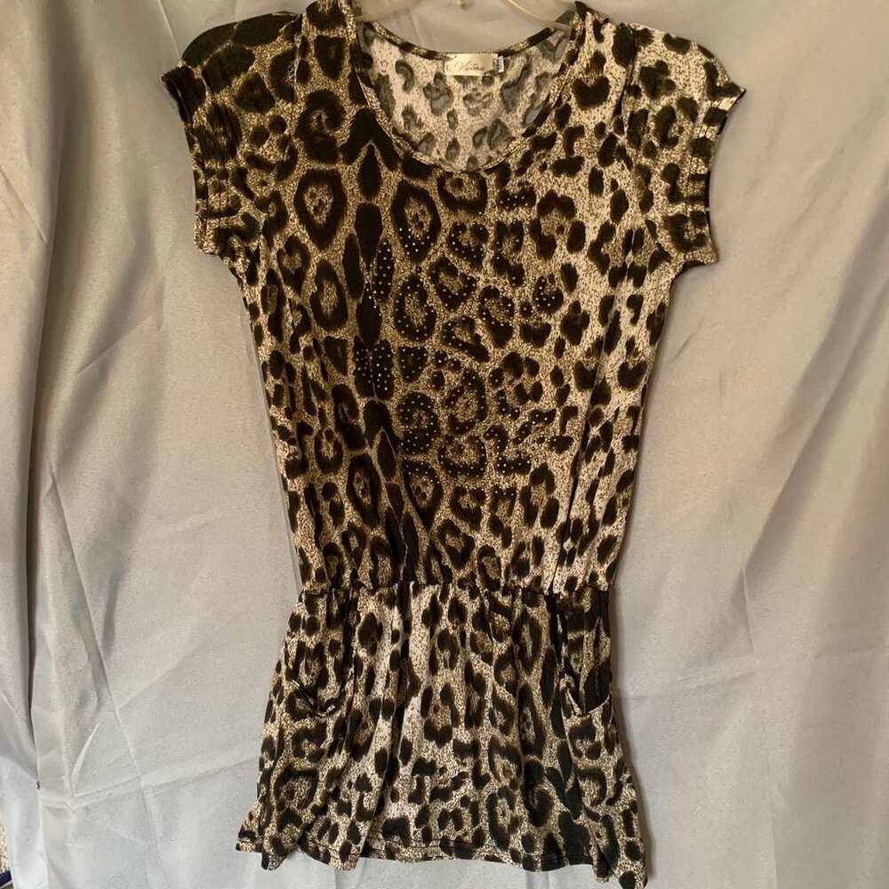 Victoria leopard print top size M/L